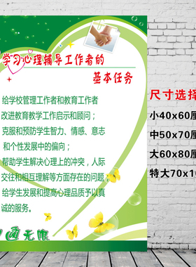 基本要求原则任务健康咨询室墙贴