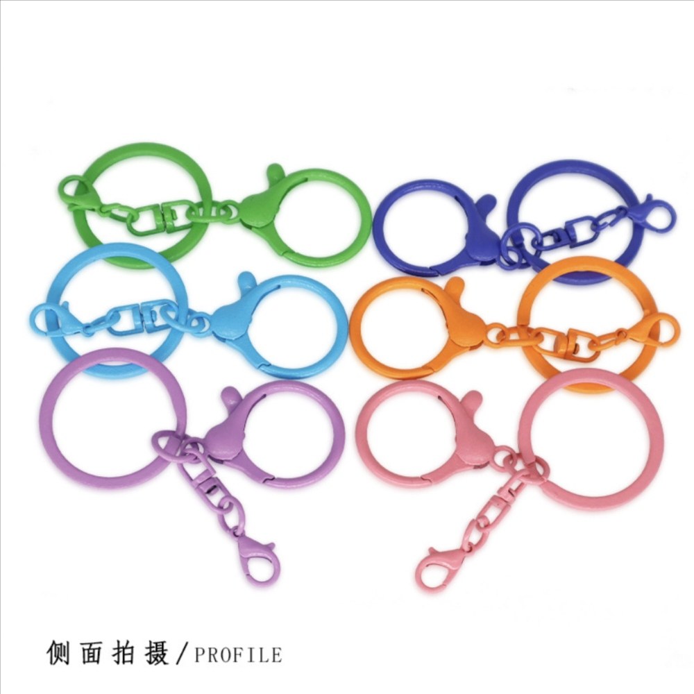 小8+14龙虾扣钥匙扣彩色烤漆锌合金灯泡扣四件套配件饰品玩偶挂扣,淘宝优惠券,粉丝福利购,淘宝优惠卷