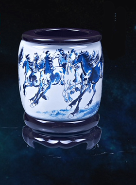 百福图笔筒风水开业礼物工艺品