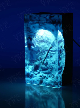 创意战神克雷多斯利维坦之斧冰冻魔法小夜灯床头灯氛围灯摆件礼物