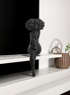 艺术客厅人物摆件树脂装饰品北欧