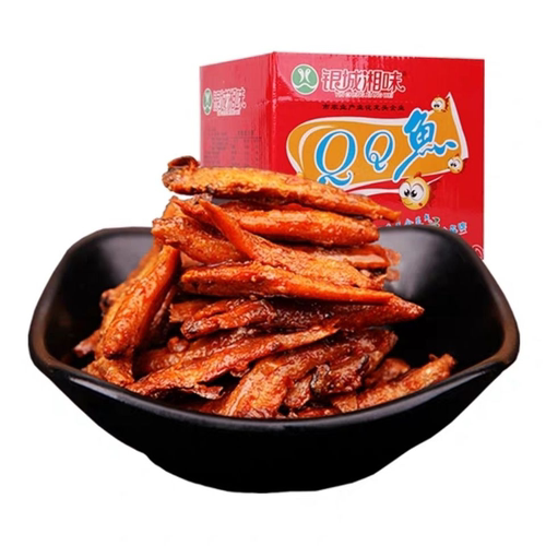 银城湘味QQ鱼仔香辣味糖醋味小鱼仔鱼干湖南特产零食休闲小吃包邮 - 图0