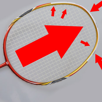 ການຂົນສົ່ງຟຣີສໍາລັບ 6 ລາຍການ Anti-wear racket head sticker Badminton racket keel hand glue frame protective film protective line to prevent paint peeling and wire breakage