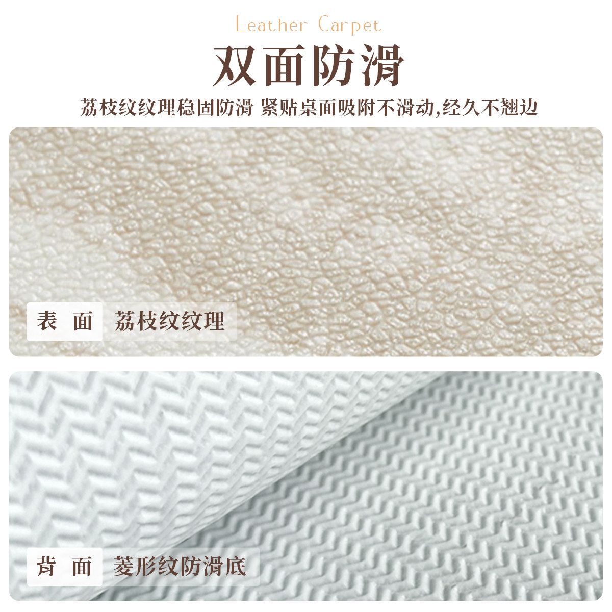Leyuan kitchen floor mat is wipeable and non-washable