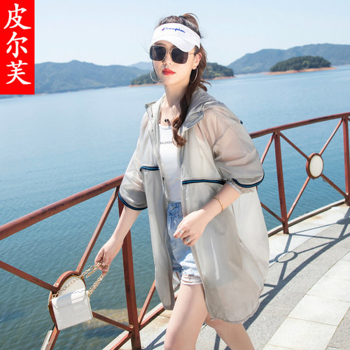 防晒衣女中长款2026年夏季新款韩版薄款洋气防晒服长袖百搭外套衫 - 图3