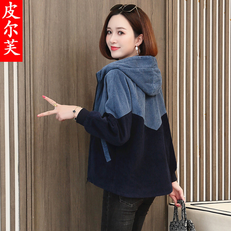 轻熟风短款灯芯绒宽松2020春秋夹克 皮尔芙短外套