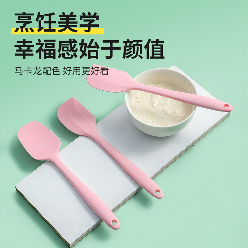 一体式硅胶刮刀奶油食用色素糖霜豆沙蛋糕调色搅拌刀家用烘焙工具_虎窝淘