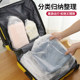 Travel storage bag waterproof drawstring tie pocket