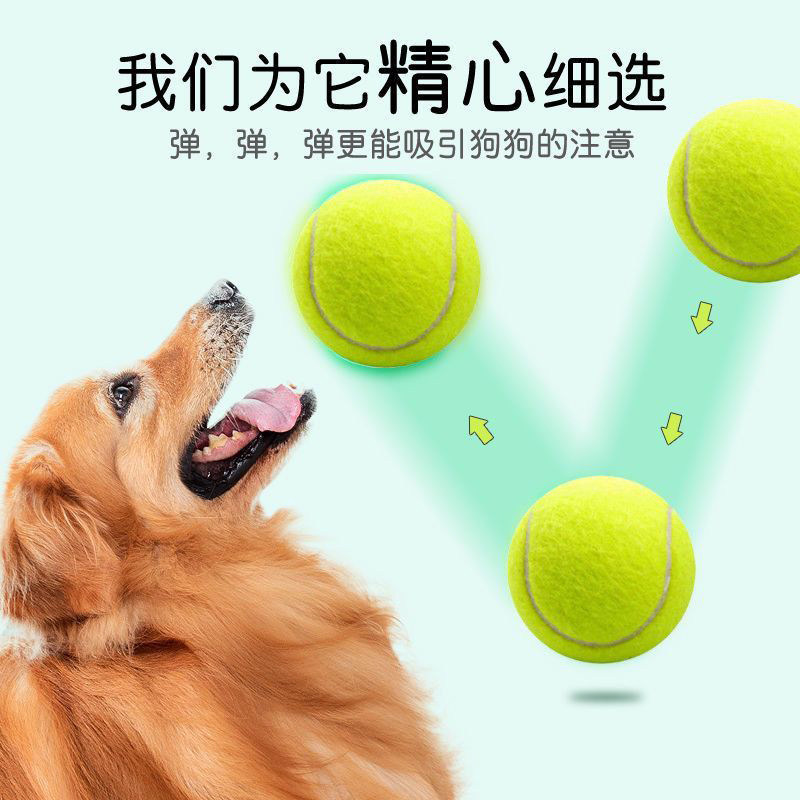 Dog Self-Happiness Resistant Bite-Resistant Teething Rubber Ball