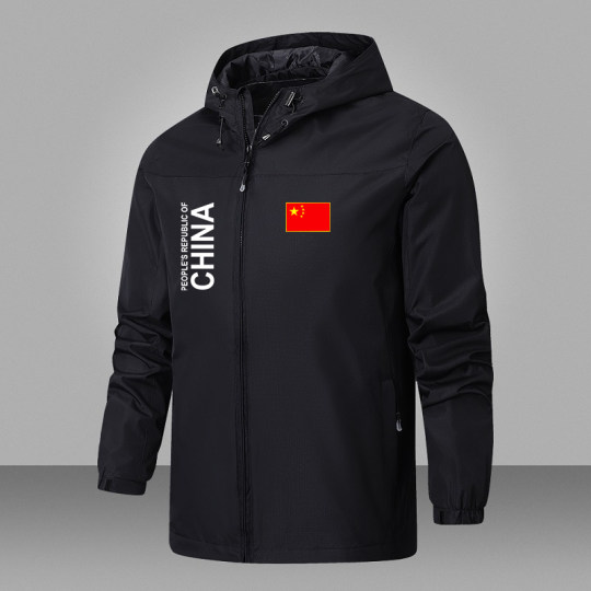 National team sports jacket for men and women in spring, autumn and winter thin Chinese sports jacket with velvet mountaineering suit customized