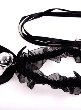 【随处玩 随时撩】黑色可爱铃铛颈带