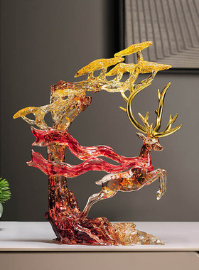 创意福鹿摆件轻奢工艺品