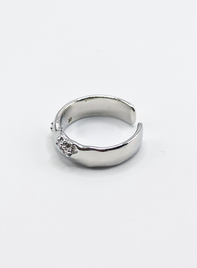 素圈锆石戒指女冷淡风