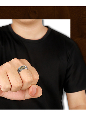 六字真言十二生肖镀金本命佛戒指