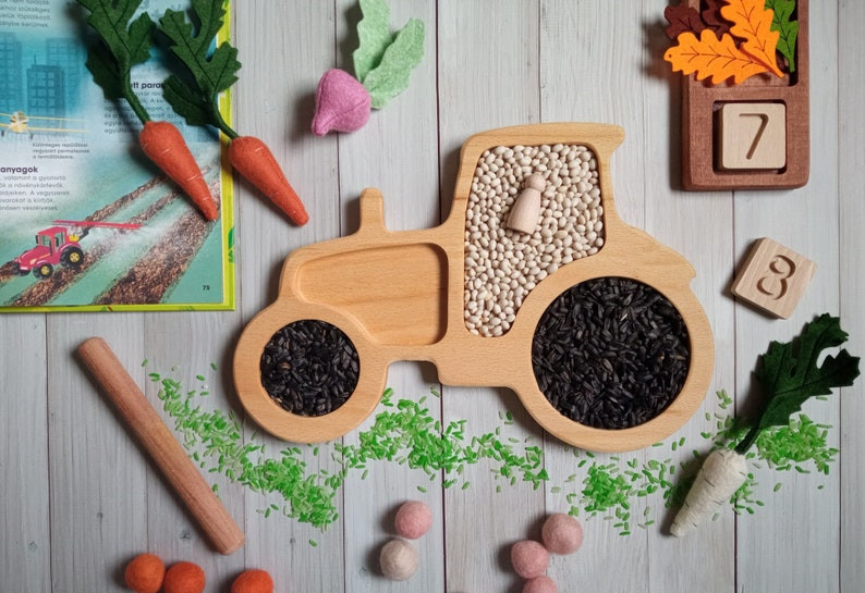 蒙氏感官盆儿童早教益智游戏盆开放性材料托盘瑞吉欧幼儿园教玩具 - 图0