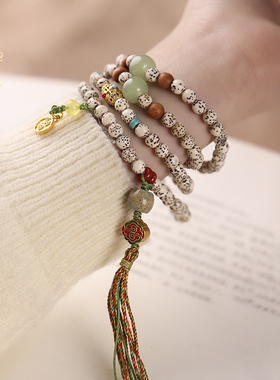 禅木匠星月菩提多圈项链手链