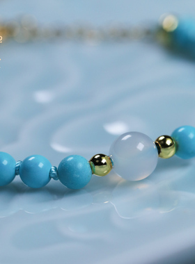 禅木匠优化绿松石可调节手链