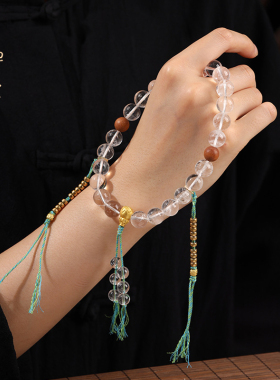 【清川月】白水晶藏族风手链