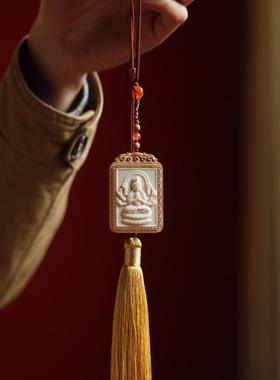 守护神千手观音吊坠鹿角