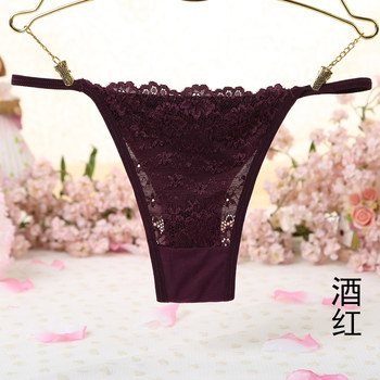 5/2 ຊອງ T-string ແມ່ຍິງ sexy lace ຮ້ອນຕ່ໍາສຸດຂອງແມ່ຍິງ panties T-shaped ຊີວິດຈິງ