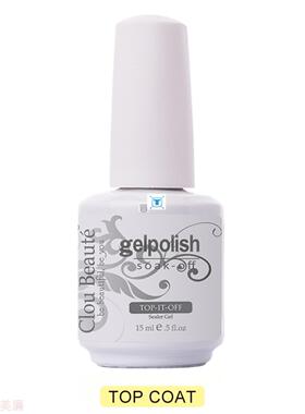 Clou Beaute Base And Top Coat Gel Nail Polish UV 15ml Transp