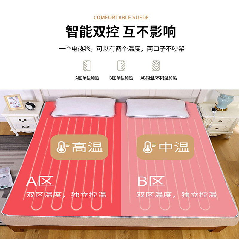 单人电热毯家用学生宿舍美容床防潮除湿辐射宿舍安全控温电褥子,淘宝优惠券,粉丝福利购,淘宝优惠卷