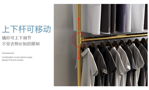 晾衣架落地阳台双层卧室内户外家用简易挂衣杆服装凉晒神器移动轮 - 图2