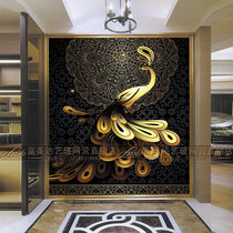 Eurostyle Art Glass TV Background wall Living room Bathrooms Double face partition Decorative Screens Steel customized mobile doors