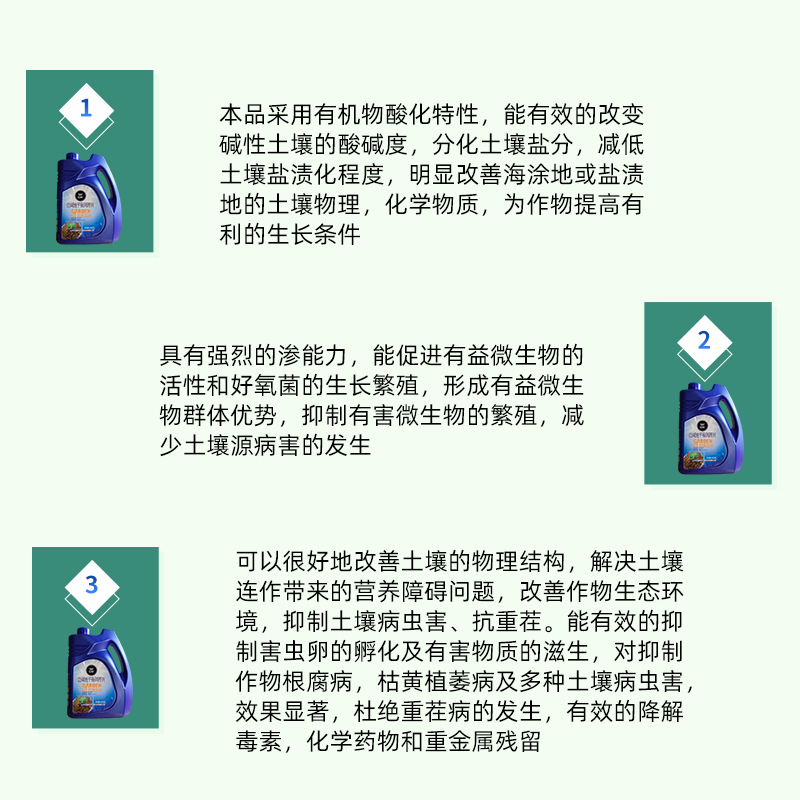 盐碱地土壤改良剂综合土壤酸碱性改良土壤提高苗木成活率 4升-图1