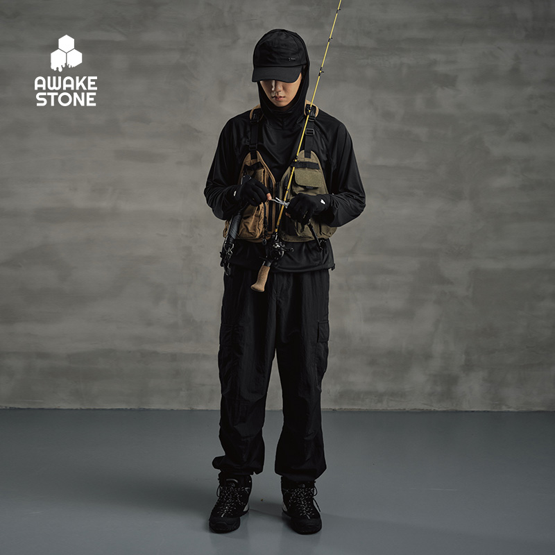 醒石四季可拆卸钓鱼马甲背心男女路亚飞钓溪流垂钓背包路亚马甲包 - 图3