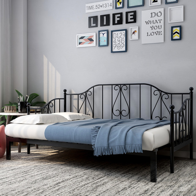 European style multi-function retractable pulling double bed