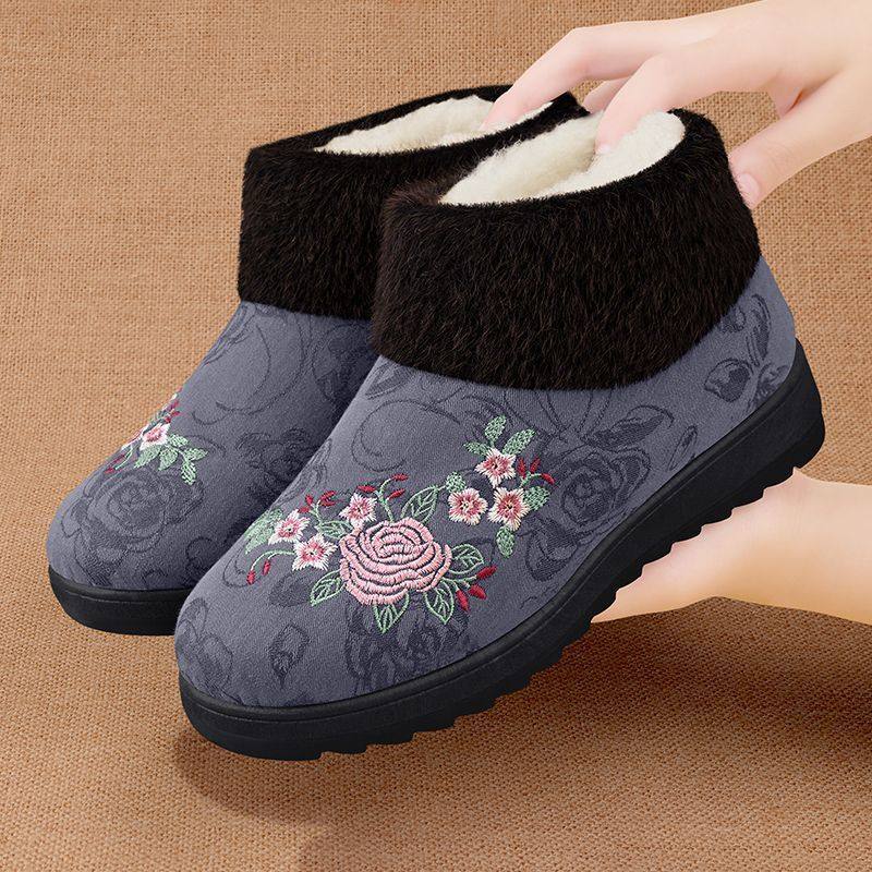 2025新款加绒加厚老北京布鞋女士保暖奶奶鞋防滑舒适不累脚妈妈鞋,淘宝优惠券,粉丝福利购,淘宝优惠卷