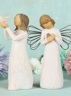 愿一礼物willowtree树脂简单