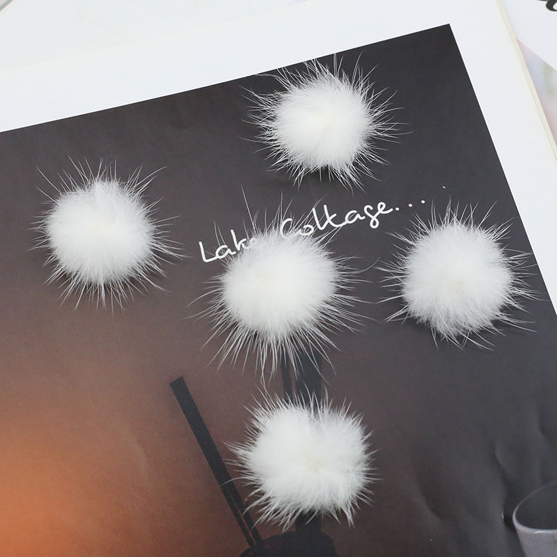 3CM秋冬款水貂毛球兔毛球diy毛绒球发夹发饰手工蝴蝶结材料配件,淘宝优惠券,粉丝福利购,淘宝优惠卷