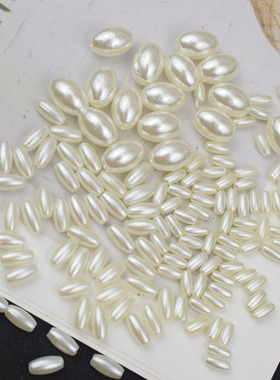 diy米白色头饰流苏散珠