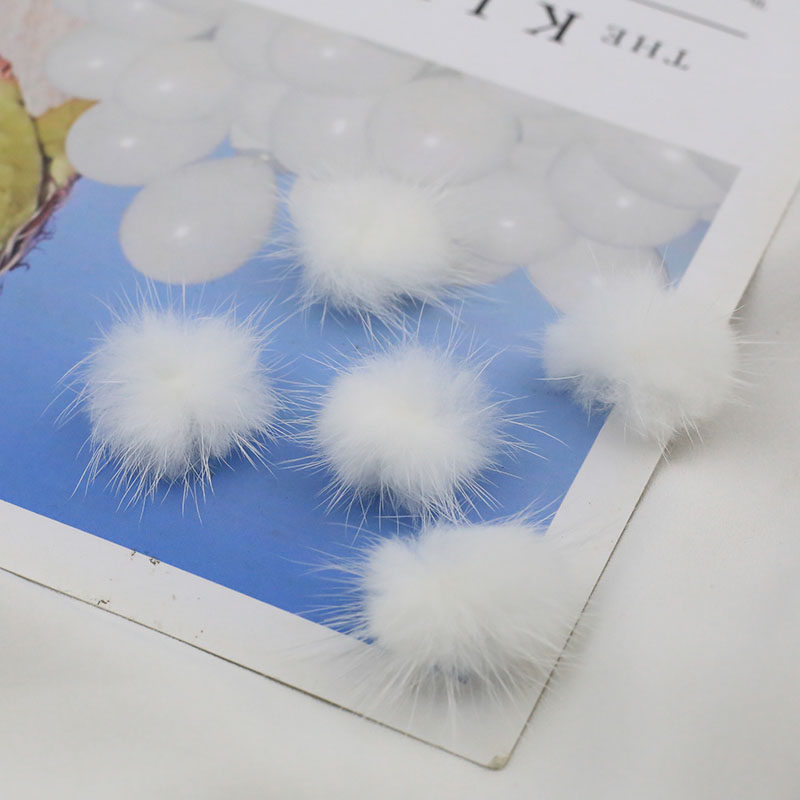 3CM秋冬款水貂毛球兔毛球diy毛绒球发夹发饰手工蝴蝶结材料配件,淘宝优惠券,粉丝福利购,淘宝优惠卷