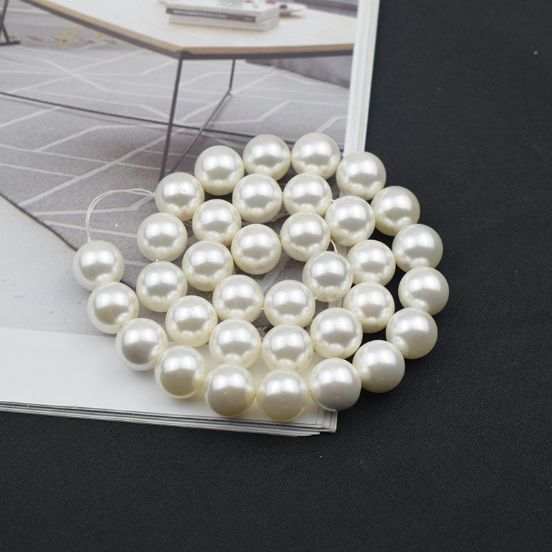 2-12天然贝壳贝珠仿珍珠白色圆串珠女毛衣链散珠DIY手链项链配件,淘宝优惠券,粉丝福利购,淘宝优惠卷