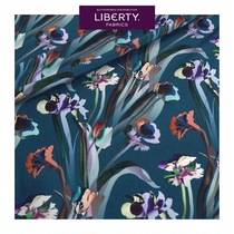 Florin echoes A Italy FLRAL ECHO LIBERTY Full true silk double crepe width 136 cm