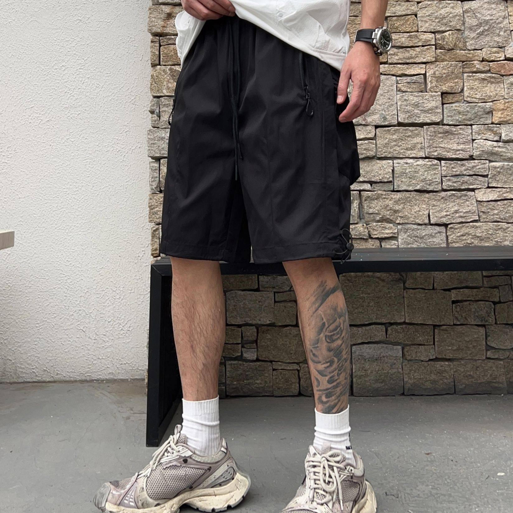 夏季水洗直筒裤休闲裤多口袋薄款百搭工装裤直筒五分裤弹力男短裤,淘宝优惠券,粉丝福利购,淘宝优惠卷