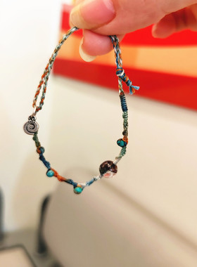 伸缩极细上岸好运手绳新中式手链