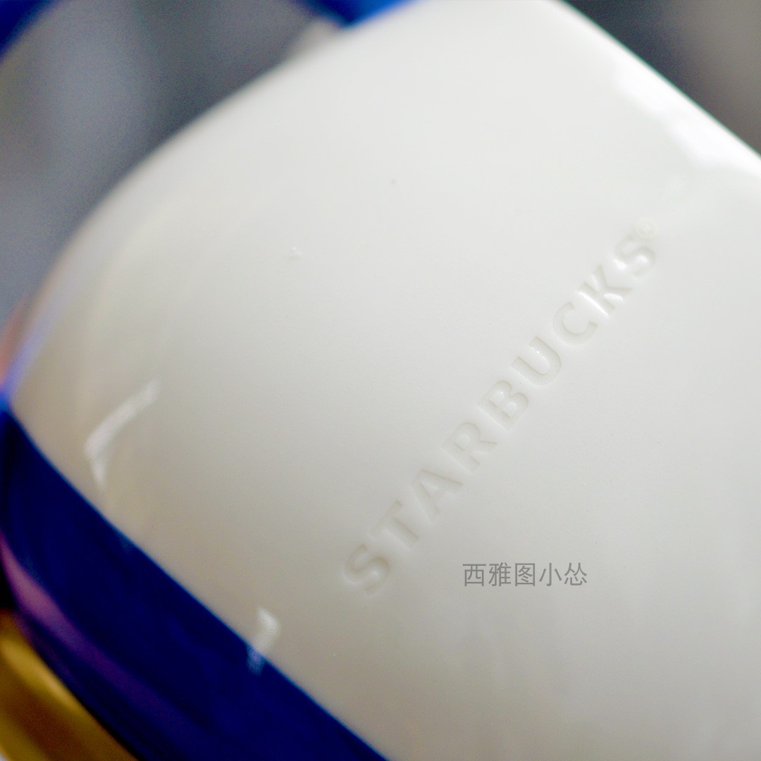 星巴克杯子圣诞台湾2022童话玩具蓝色士兵小熊把手陶瓷马克办公杯 - 图2