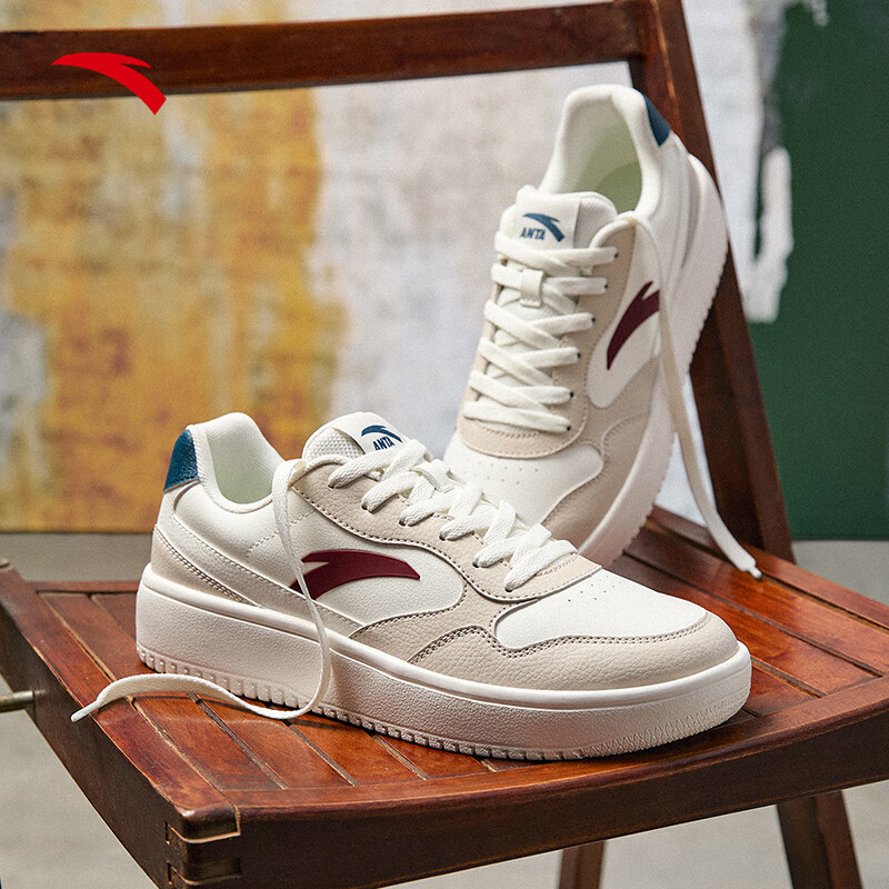 安踏板鞋男冬季新款学生小白鞋厚底休闲鞋官方旗舰正品男士运动鞋 - 图3