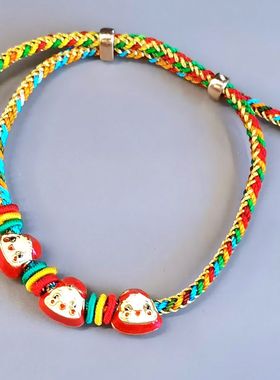 巧艺端午节五彩绳手工编织手链