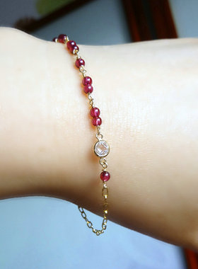 手链包金唯美风首饰品生日紫牙乌