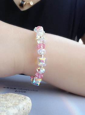 小乔奥地利水晶手链首饰品生日