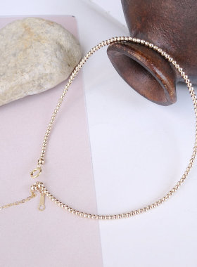 小众温柔风金珠极细可调节手链