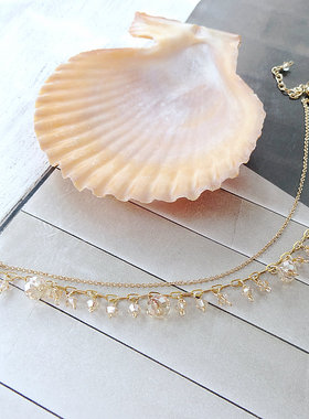 一生所爱之金兮 14K注金手链女ins小众手饰奥地利水晶手串送女友