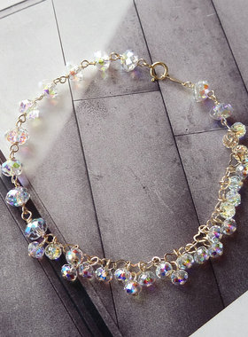 水晶超闪时尚风手镯情人节礼物