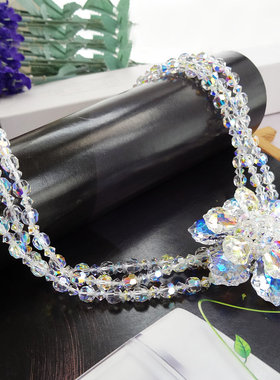 女王风水晶璀璨礼服短款锁骨链