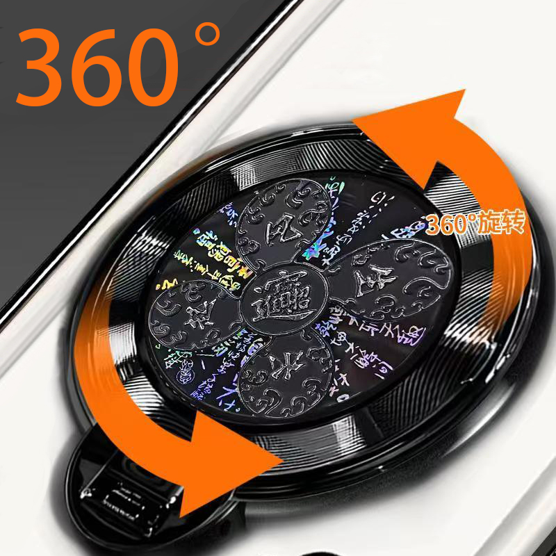 适用小米14带支架poco x7手机壳x6x5x4x3pro透明F7F6F5F4F3折叠M7M6M5M4M3磁吸15旋转13 12 11t陀螺c75c71c65 - 图0